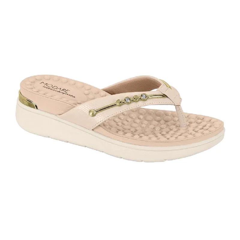 Tamanco Modare Anabela Ref 7151.115.28284 Creme 038