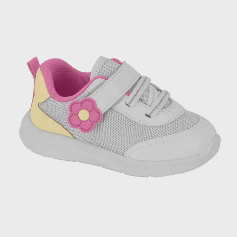Molekinha Tenis Nylon Flat Branco