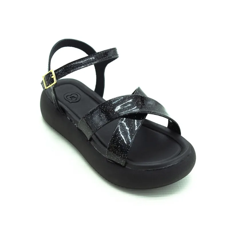 Sandália Infantil Menina Molekinha 2359.100 - Preto