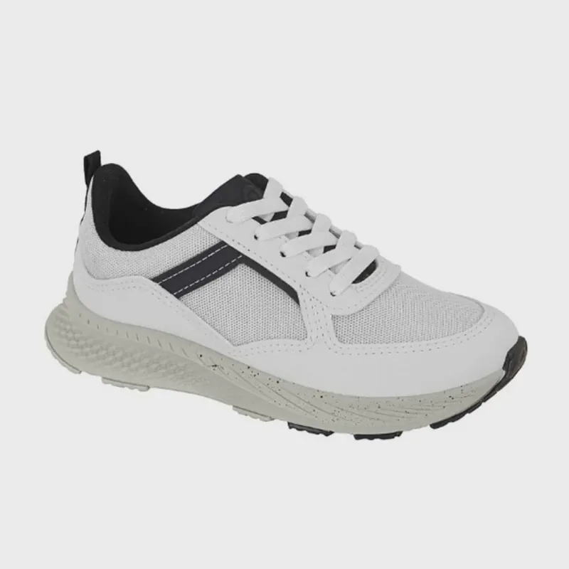 Molekinho Tenis Nylon Flat Branco