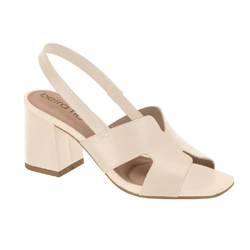 Sandalia Beira Rio Ref 8436.231.9569 Creme 037