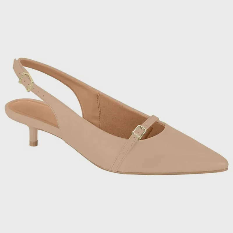 Scarpin Feminino Slingback Pelica Bege Vizzano 1441.103