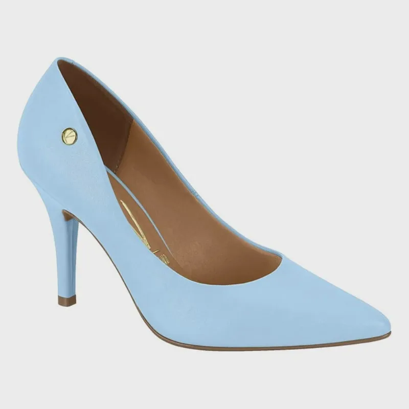 Scarpin Feminino Salto Alto Pelica Celeste Vizzano 1184.1101