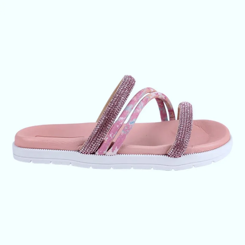Tamanco Papete Menina Molekinha Aquarela Rosa 2352.107