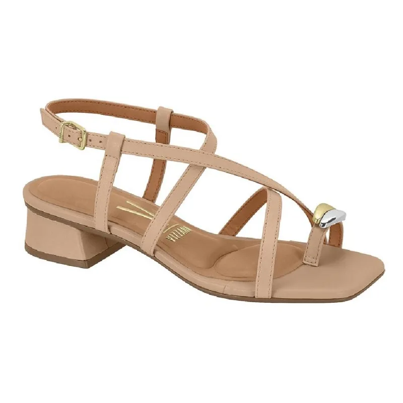 Sandalia Vizzano Salto Baixo Ref 6454.123.7286 Bege 34