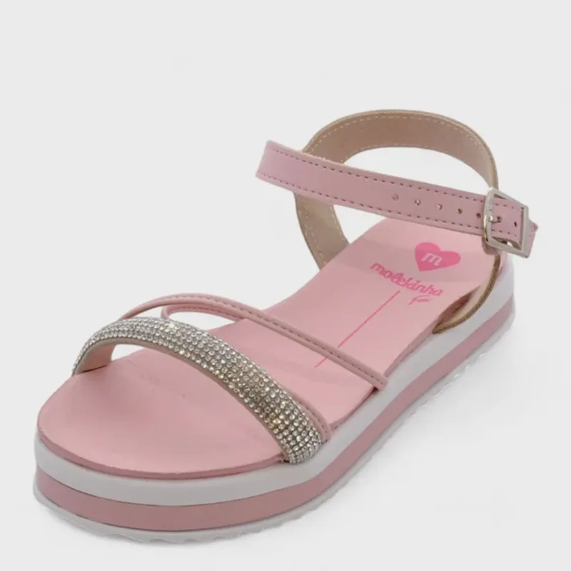 Sandália Infantil Molekinha Flatform ref: 23051565 napa-tira