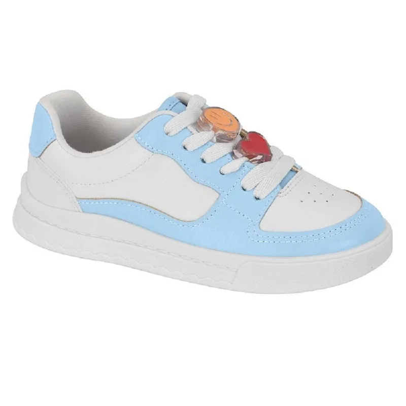 Tenis Molekinha Ref 2575.107.9569 Branco/celeste 027