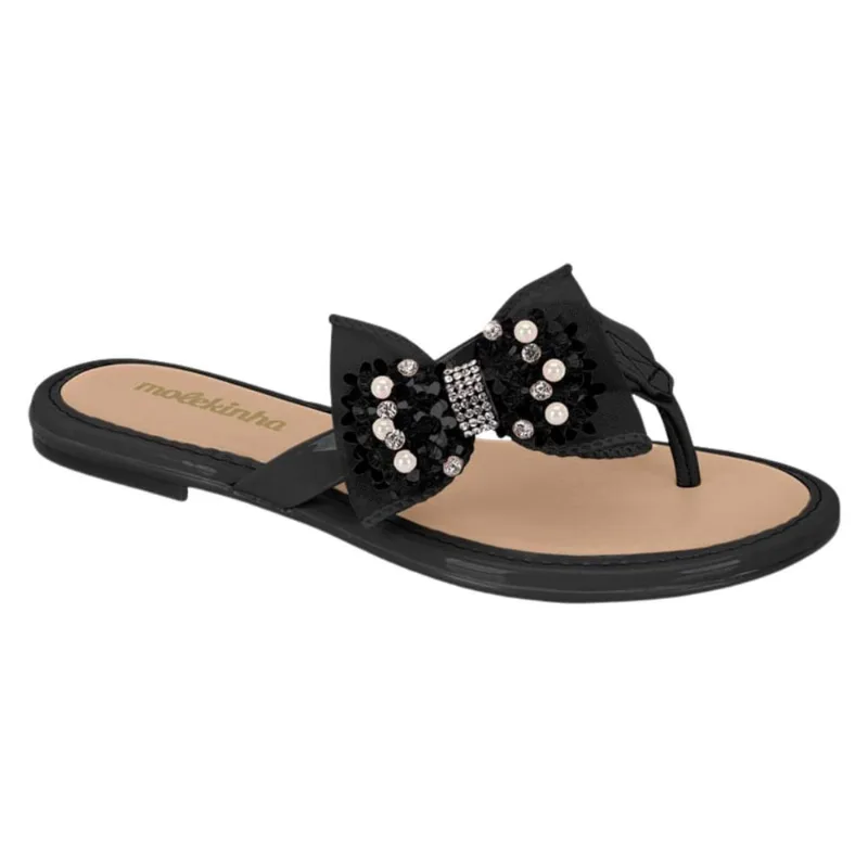 Tamanco Chinelo Molekinha Infantil Rasteira Laço 2157.1096