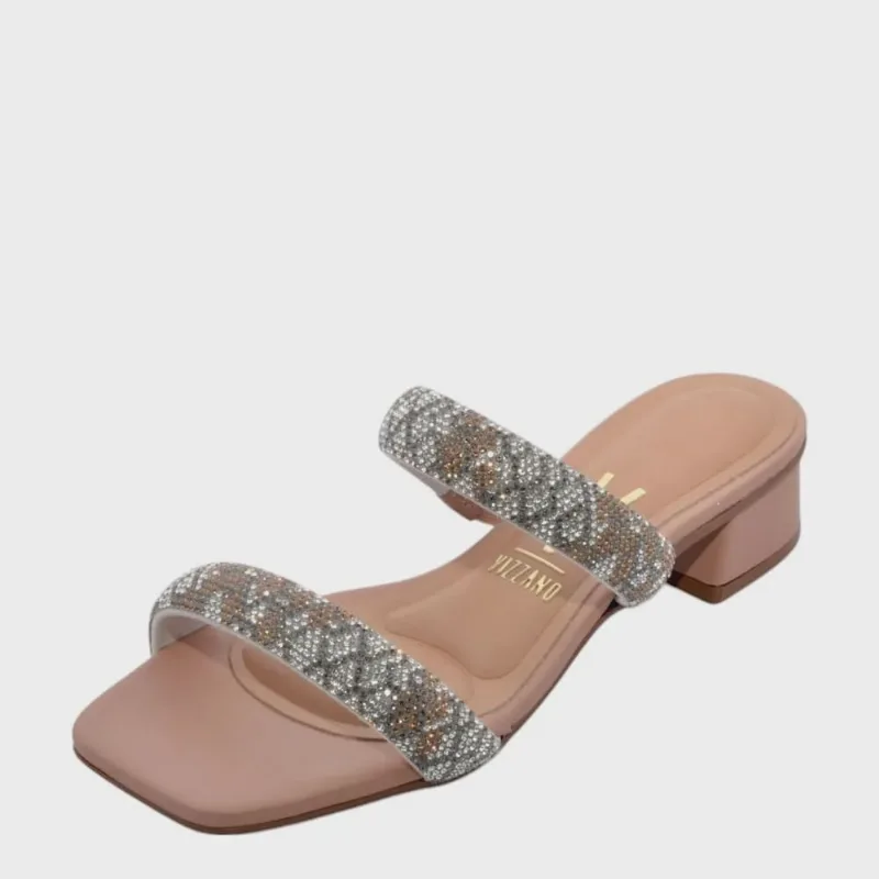 Tamanco Feminino Vizzano Salto Baixo ref: 6454122 tira pronta veneza