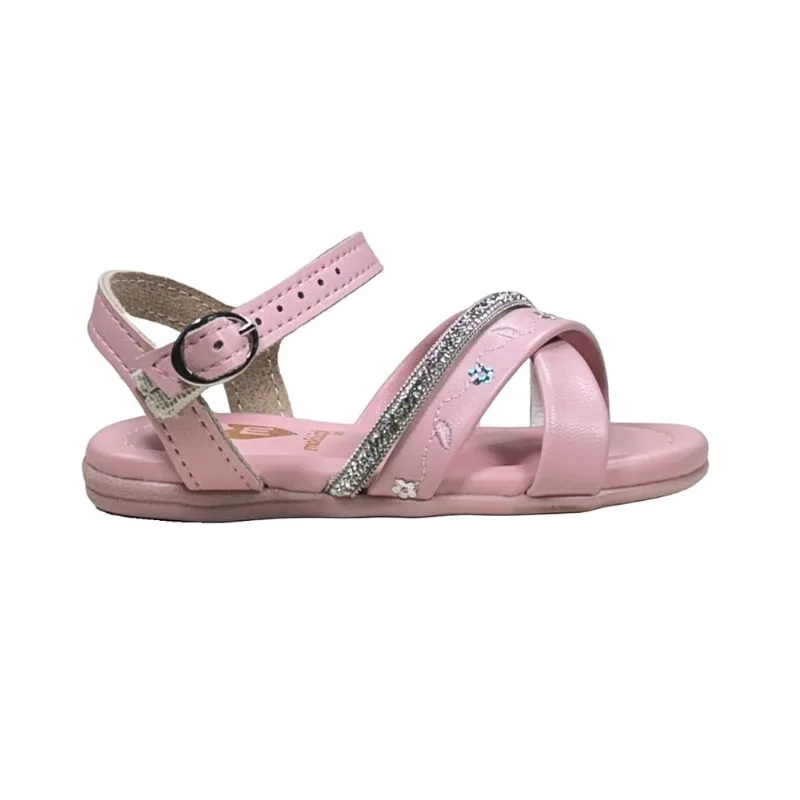 Sandália Infantil Molekinha Strass e Fivela