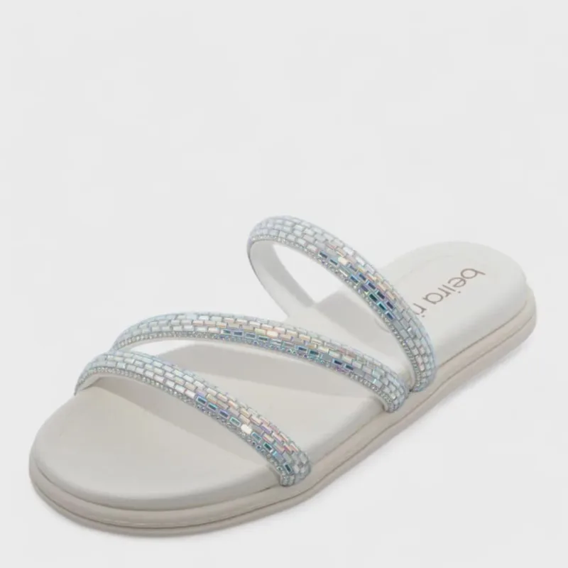 Tamanco Feminino Beira Rio Flat ref: 8488108 tira pronta noruega