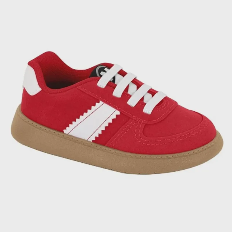 Molekinho Tenis Camurcao Napa Vermelho