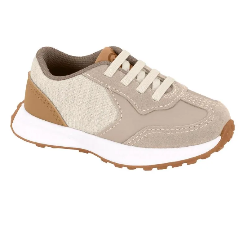 Tenis Molekinho Ref 2638.102.28447 Bco Of/areia/caramelo 021