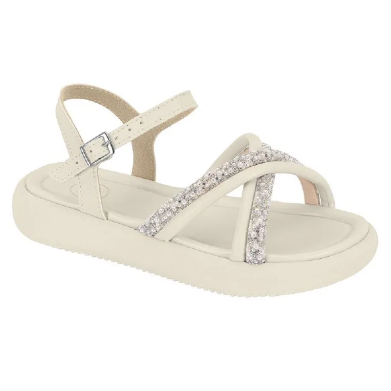Sandalia Molekinha Ref 2359.102.29090 Branco Off/cristal Branco 028