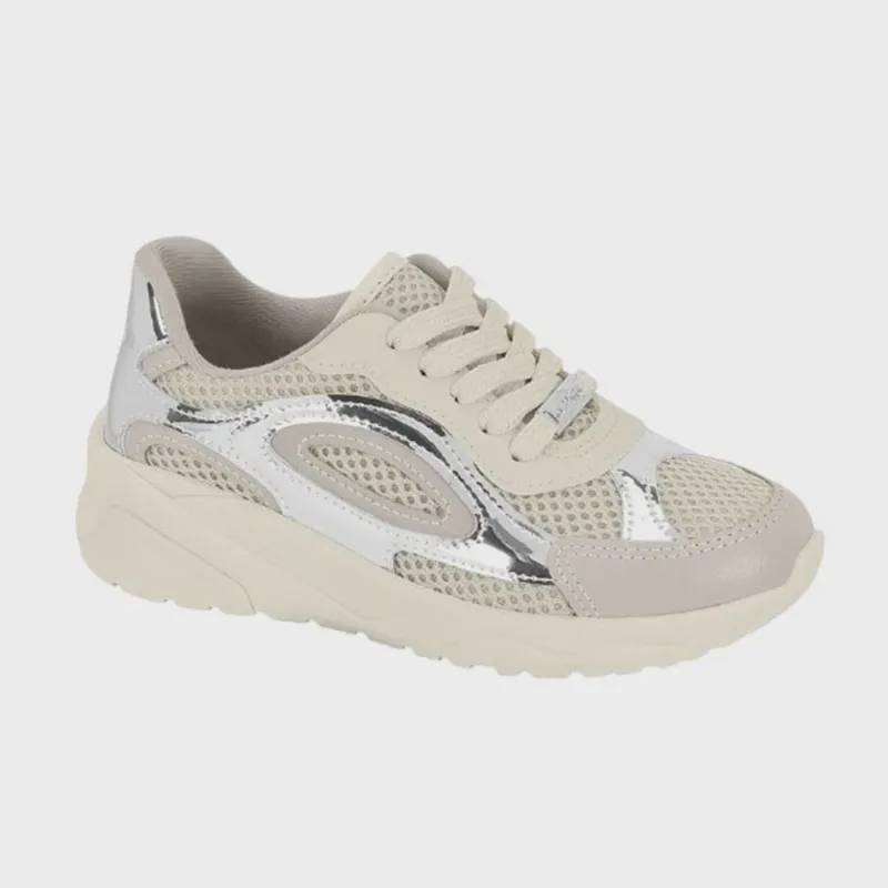 Molekinha Tenis Free Sport Nylon Off White