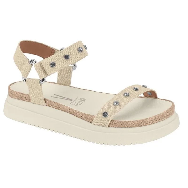 Sandalia Vizzano Tecido Linho Ref 6526.203.26956 Cinza 036