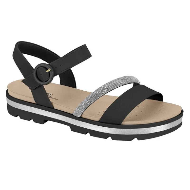 Sandalia Modare Tratorada Ref 7132.144.28957 Preto/prata 034