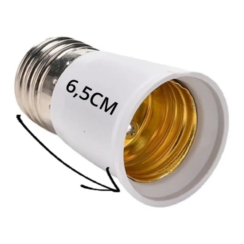 Prolongador Extensor Adaptador Soquete Lâmpada E27 - 65mm Br