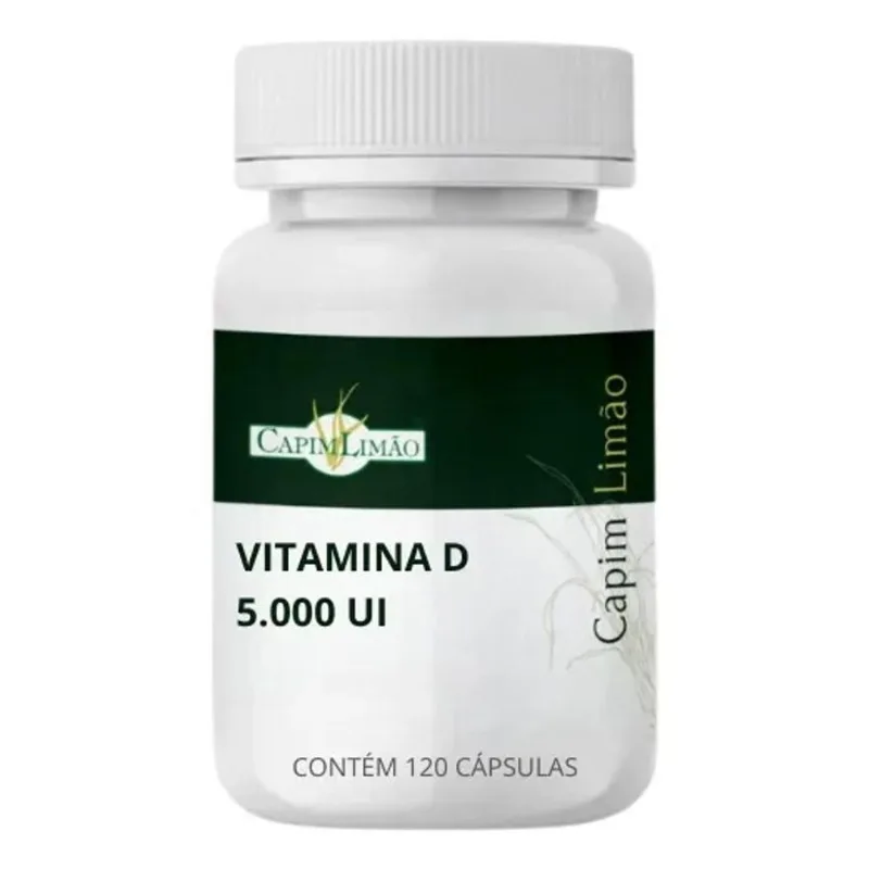 10x Vitamina D3 5000ui 120 Cápsulas Sabor Sem Sabor