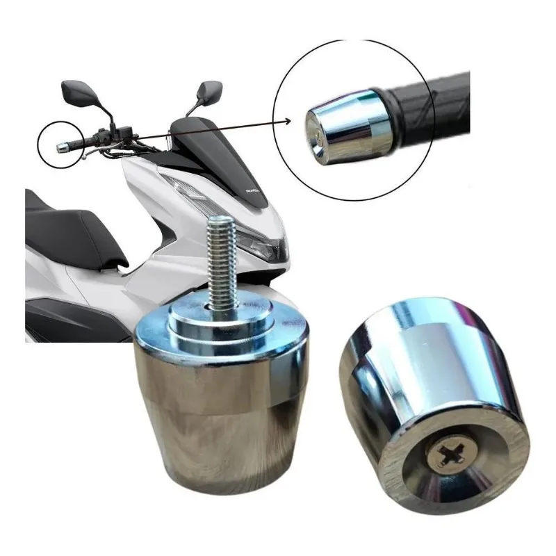 Peso Pezinho De Guidao De Moto Pcx Cromado Par