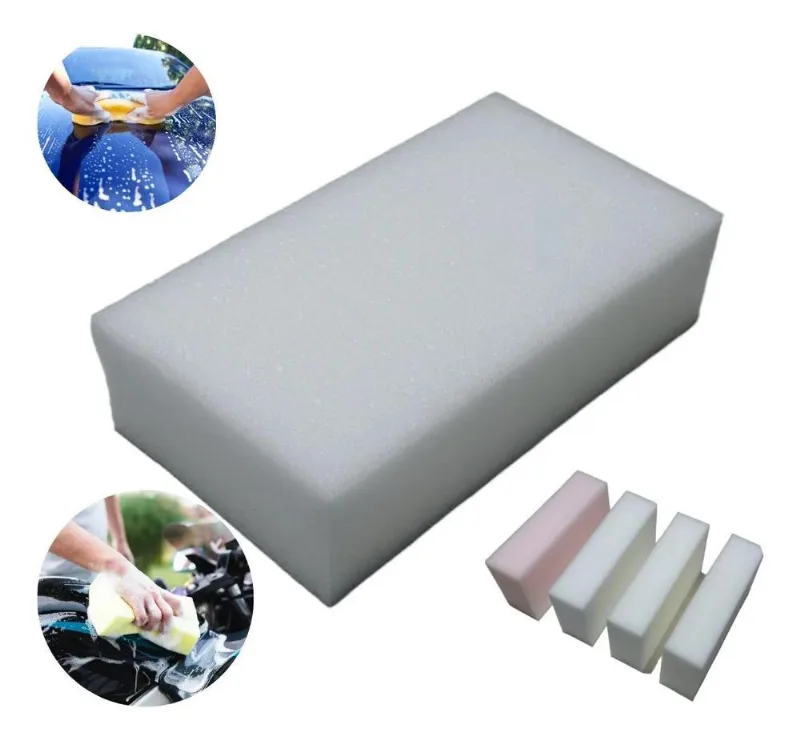 Espuma Esponja Lavar Carro Moto Kit Com 4 Peças