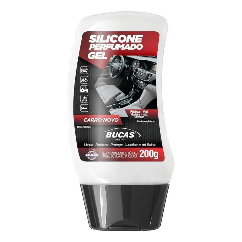 5x Silicone Gel Bucas Perfumado 200g Rodabrill - Carro Novo