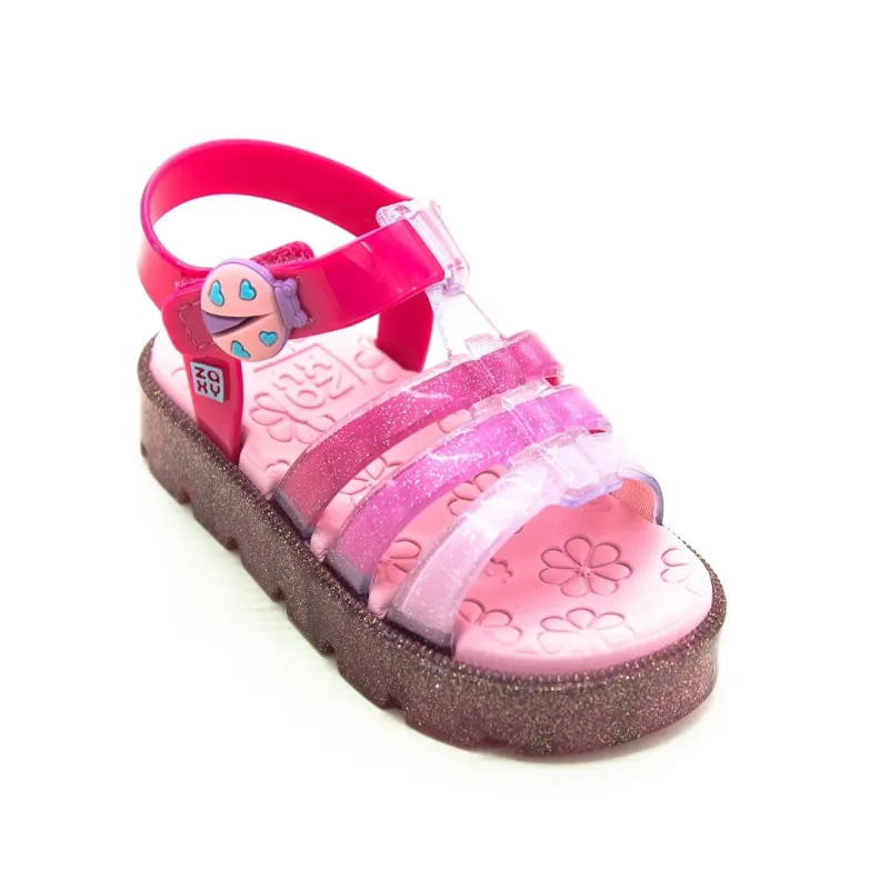 Sandália Infantil Menina Zaxynina Joaninha - Rosa