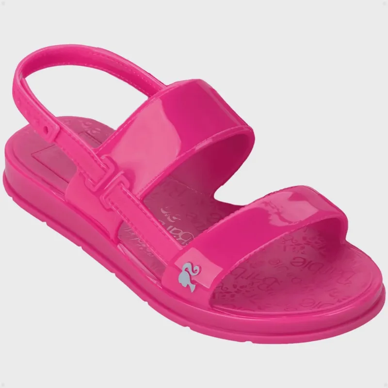 Sandália Papete Infantil Grendene Kids Barbie Color Mochi Estilosa Fecho Prático Flexível