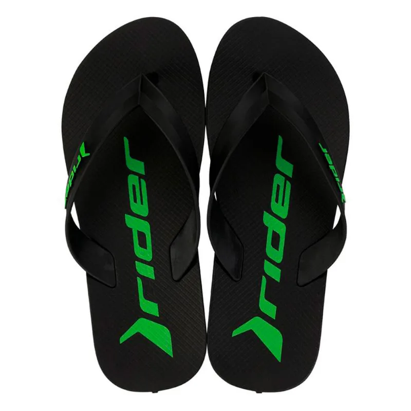 Chinelo Rider Feel Cor Preto E Verde Tamanho 37/38 1 Par