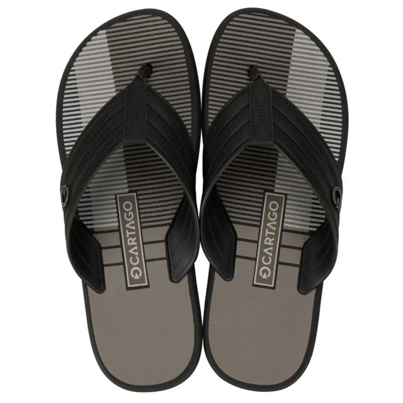 Sandália Masculina Cartago Montreal Preto/Preto 40 - CARTAGO - Vestuário