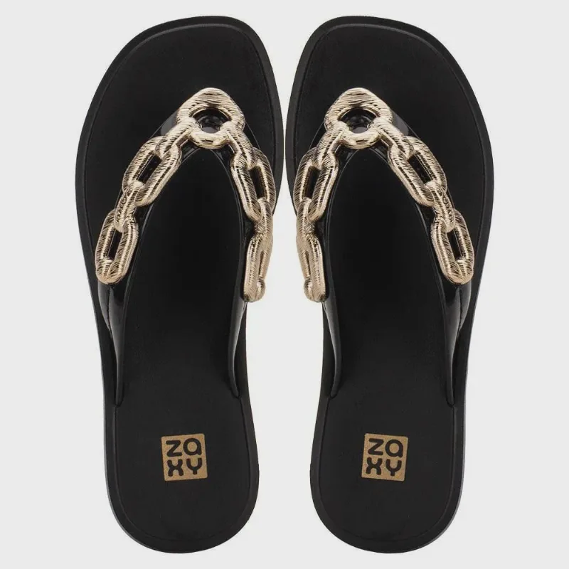 Tamanco Feminino Zaxy Chain ref: 19154