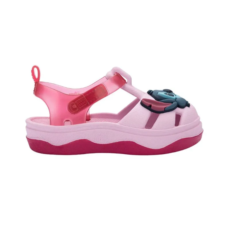 Sandália Bebê meninas Stitch Mini Melissa Rosa 22 / Rosa