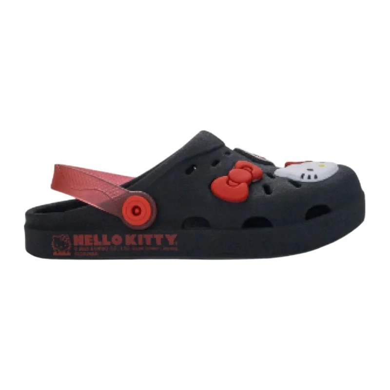 Babuche Grendene Kids Hello Kitty Hype Preto/vermelho 025