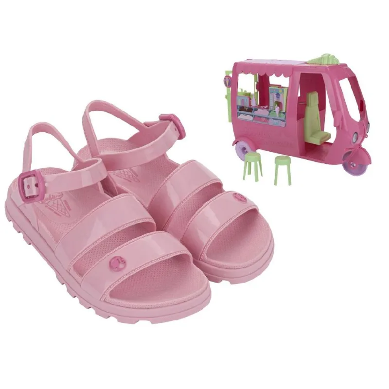 Sandalia Grendene Kids Barbie Sorveteria Rosa Claro 034