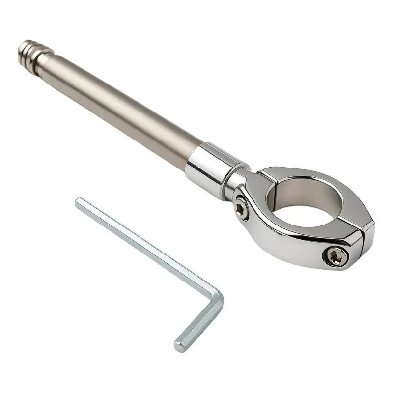 3x Antena Inox Corta Linha Pipa Moto Guidão Retrátil Anti Ce