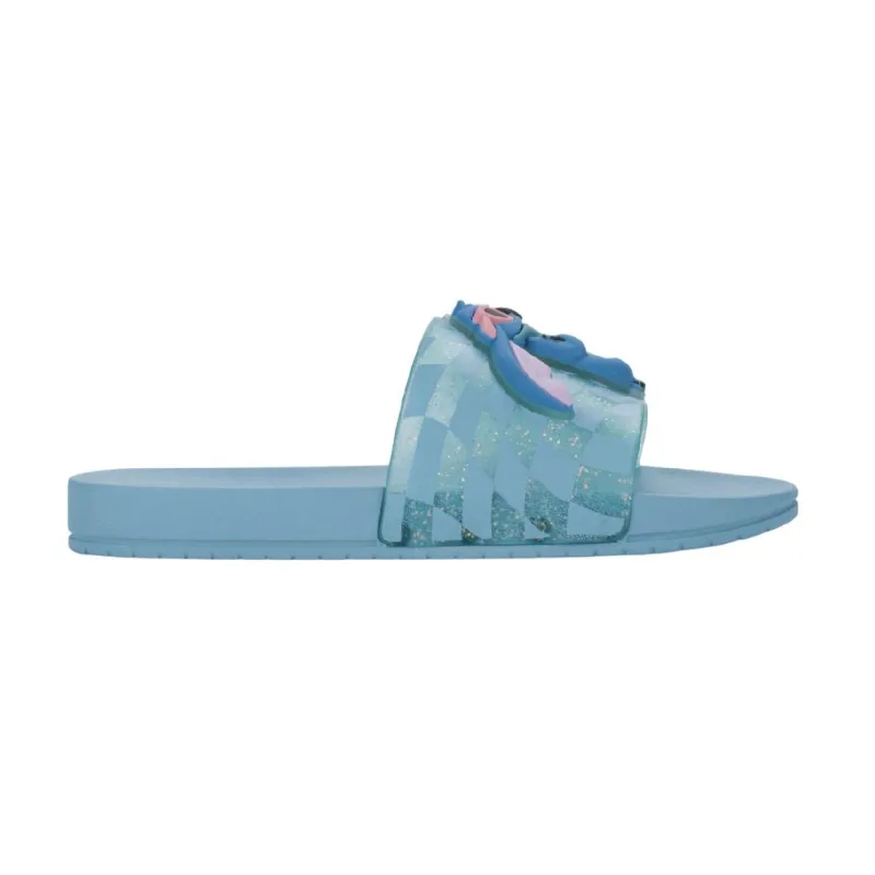 Chinelo Grendene Kids Disney Mania Plus Stitch Azul Claro/azul Glitter 031