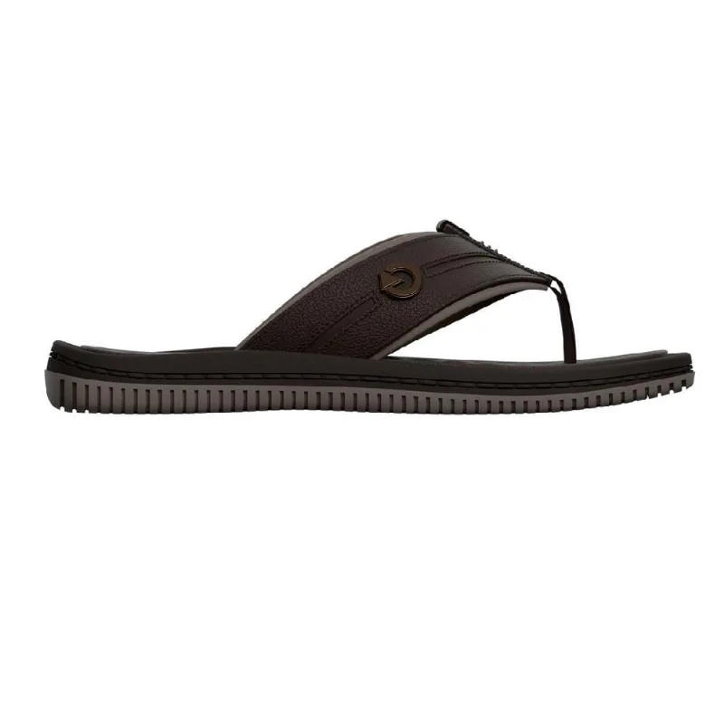 Chinelo Cartago Fiji Vi De Dedo Marrom Escuro/bege 43/44