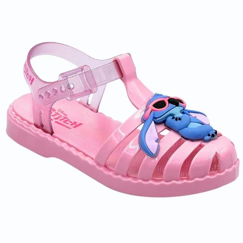 Sandalia Grendene Kids Disney Duo Stitch Inf Rosa/azul 032/33