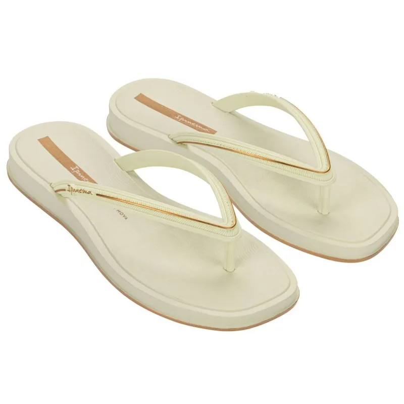 Sandália Feminina Ipanema Glow 27398 Bege Claro, Bege e Cobre 35 - IPANEMA - Vestuário