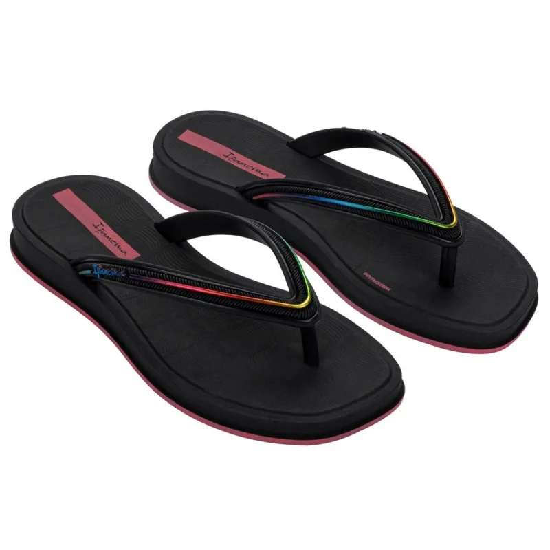 Sandália Infantil Ipanema Glow 27399 Preto/Rosa 25/26 - IPANEMA - Vestuário