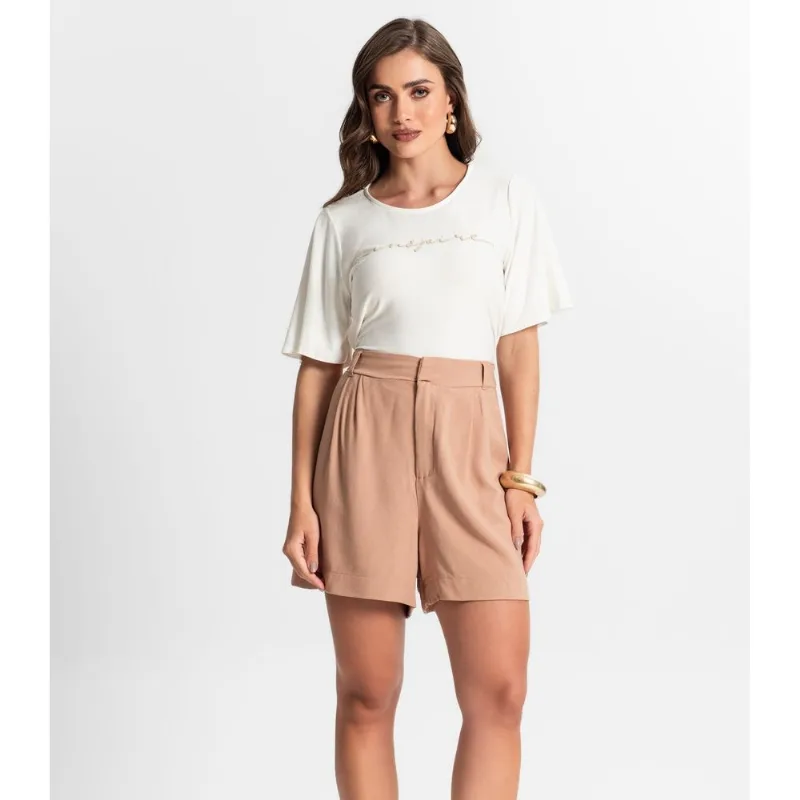 Bermuda Feminina Endless Marrom GG