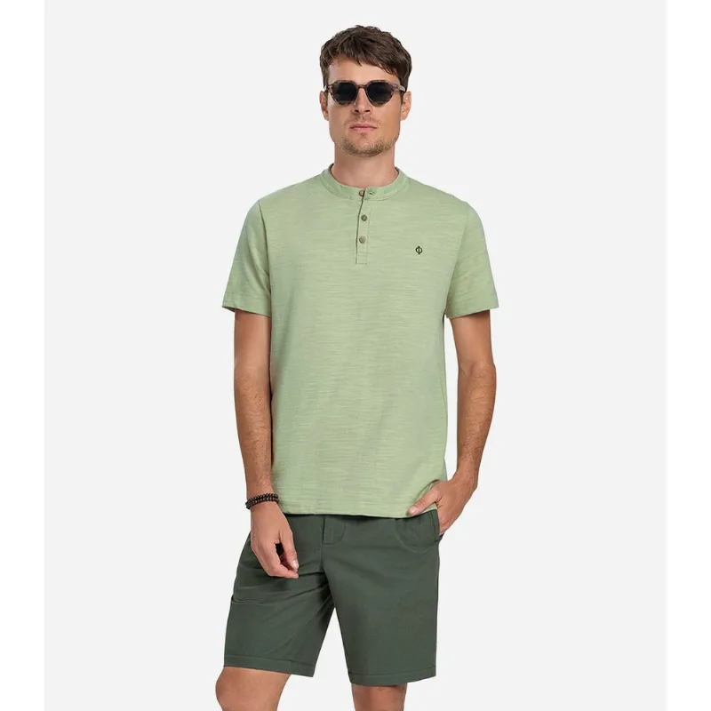 Bermuda Masculina em Linho Diametro Verde 42