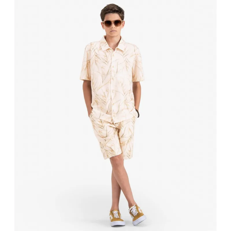 Bermuda Juvenil Masculina em Molecotton Minty Bege 18