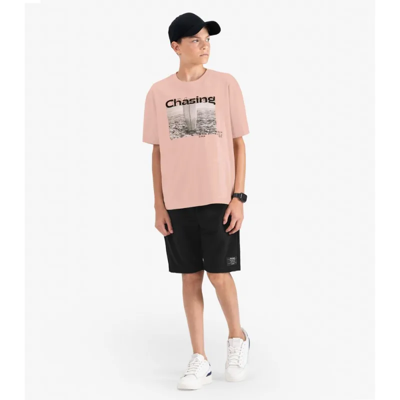 Bermuda Juvenil Masculina em Moletom Minty Preto 18