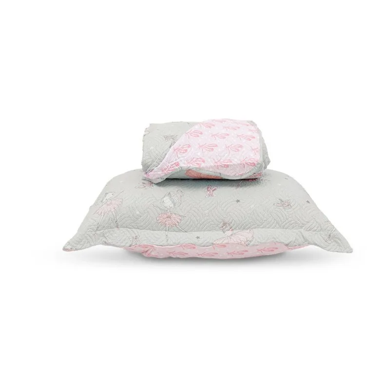 Kit Cobre Leito Casual Kids Solteiro Appel Cinza Un