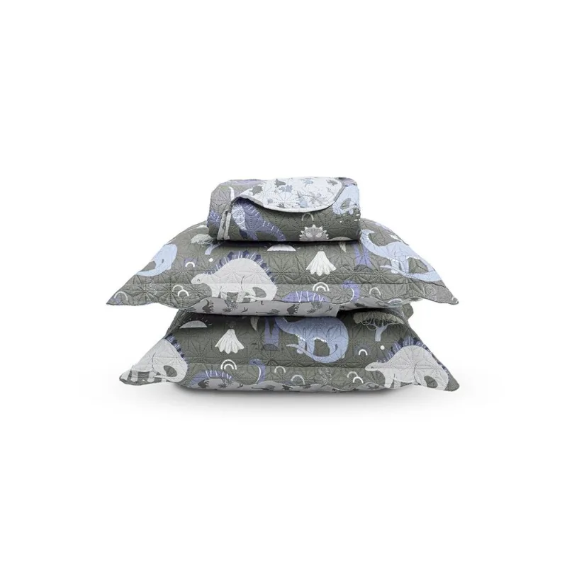 Kit Cobre Leito Casual Kids Casal Appel Cinza Un