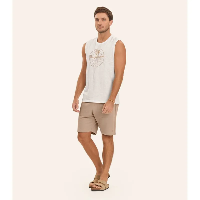 Bermuda em Moletom Masculina Diametro Marrom M