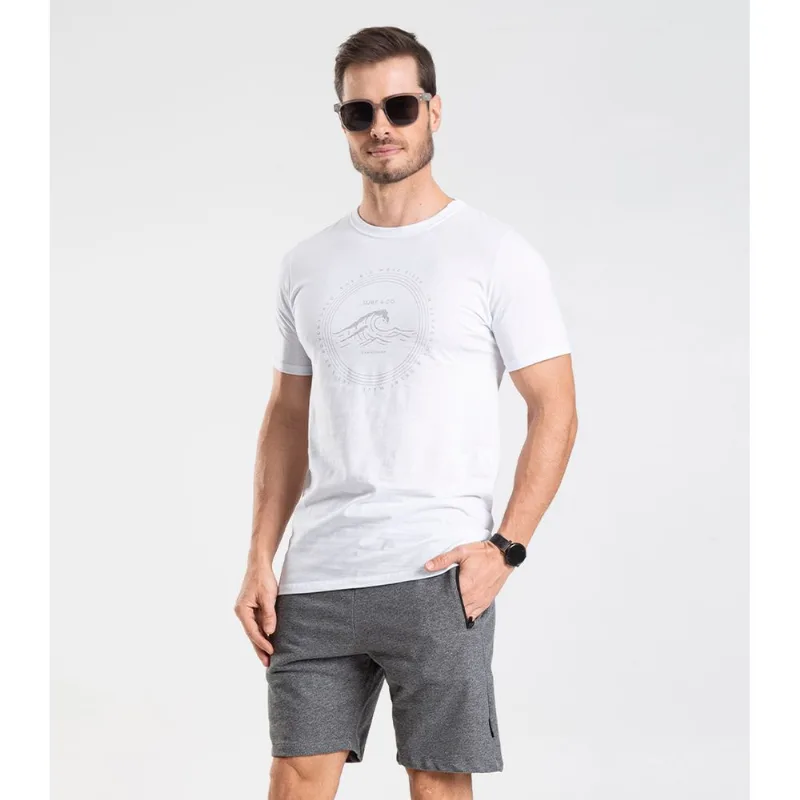Bermuda Moletom Masculina Diametro Cinza GG