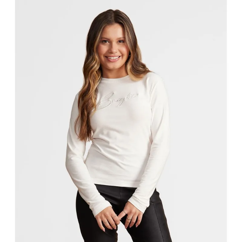 Blusa Juvenil Manga Longa Cotton Minty Bege 12