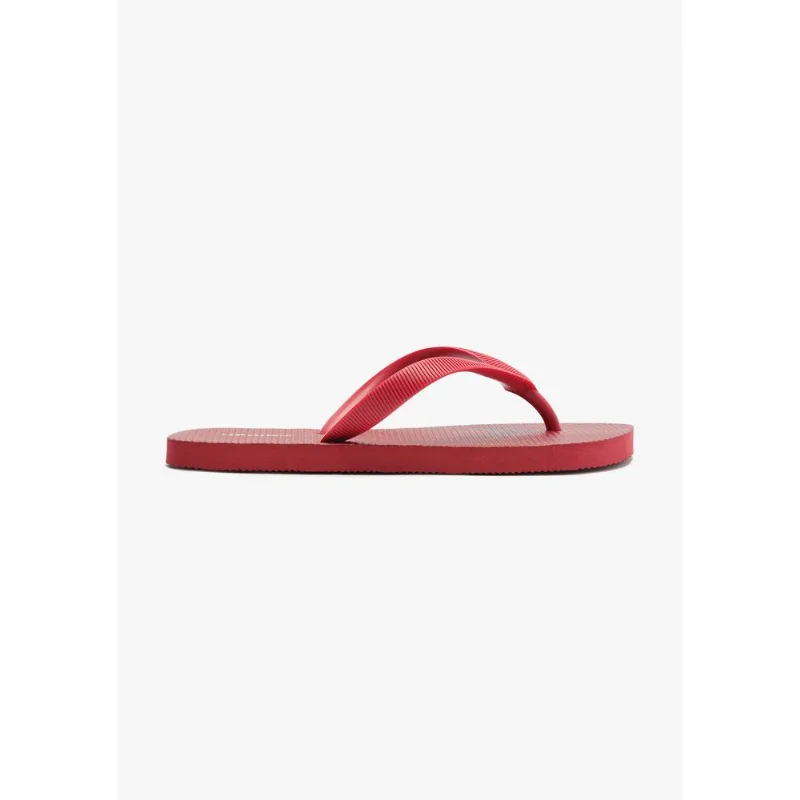 Chinelo de Dedo Feminino Texturizado - Vermelho 044